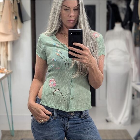 April Cornell Button Down Blouse - Picture 3 of 7